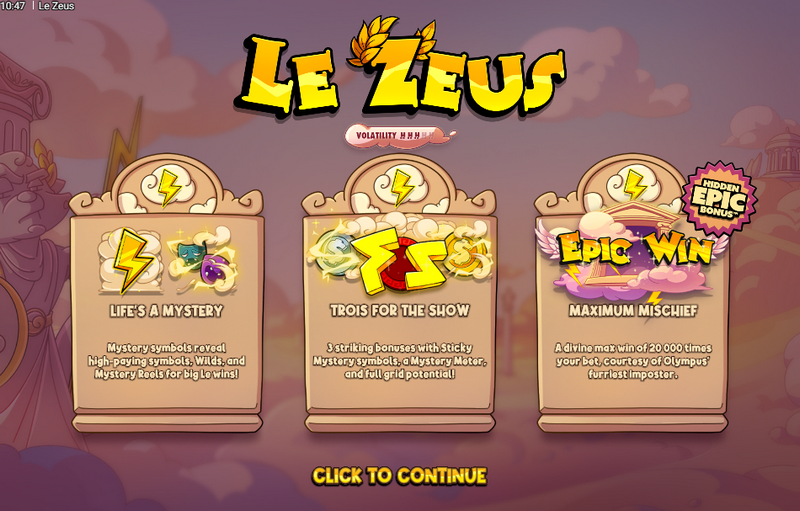 Utvärdering av Le Zeus-spelautomaten